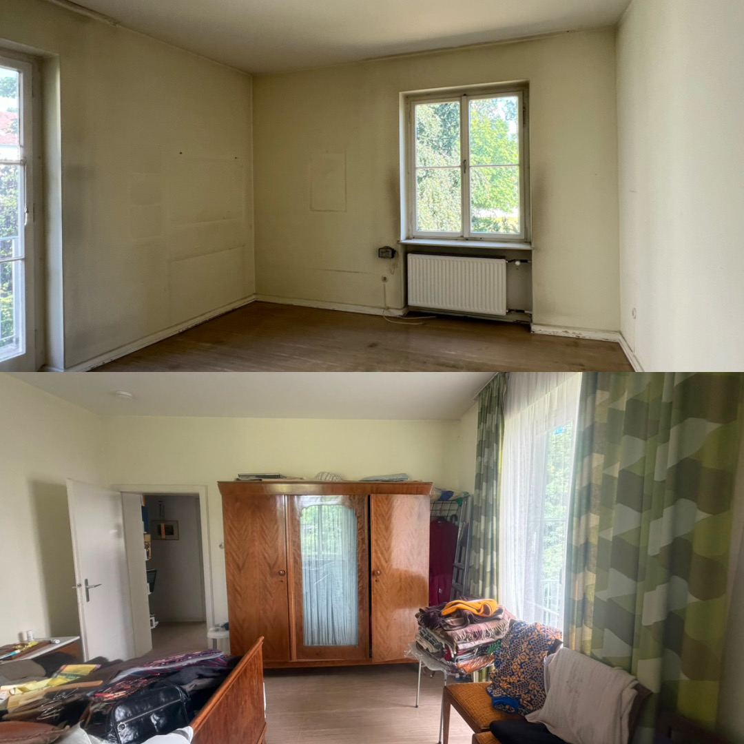 Vorher / Nachher: Schlafzimmer