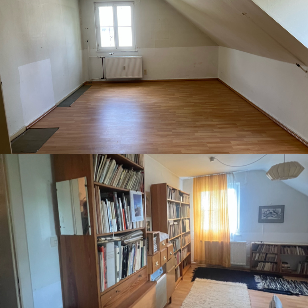 Vorher / Nachher: Dachgeschoss