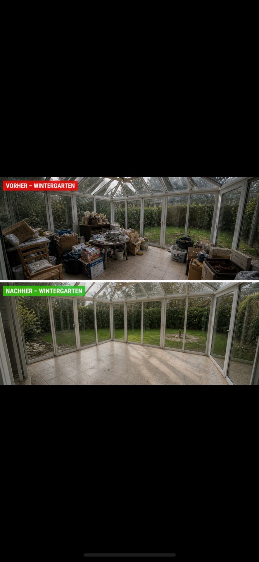 Wintergarten – Klar & sauber