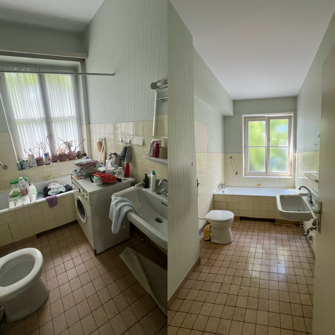 Vorher / Nachher: Badezimmer